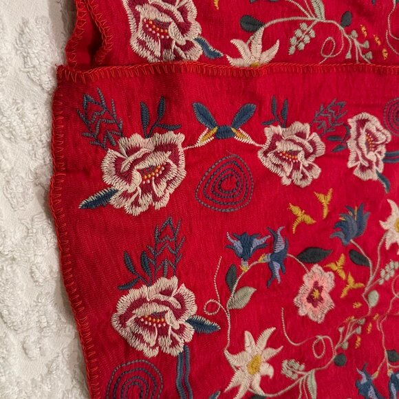 Johnny Was coat, jacket, fully embroidered, M, red, medium, great condition - Picture 7 of 16